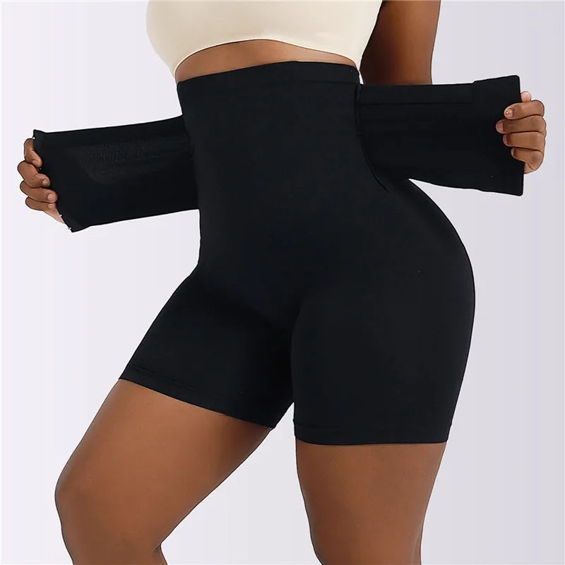 New Women Firm Tummy Control with Hook High Waist Trainer Body Shaper Butt Lifter Shapewear Panties Female Slimming Fajas Shorts