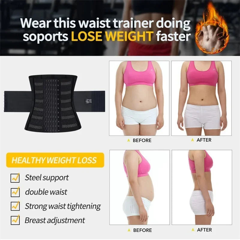 Waist Trainer for Women Body Shaper Tummy Control Slimming Sheath Flat Belly Reductive Shapewear Slim Corset Belts Summer