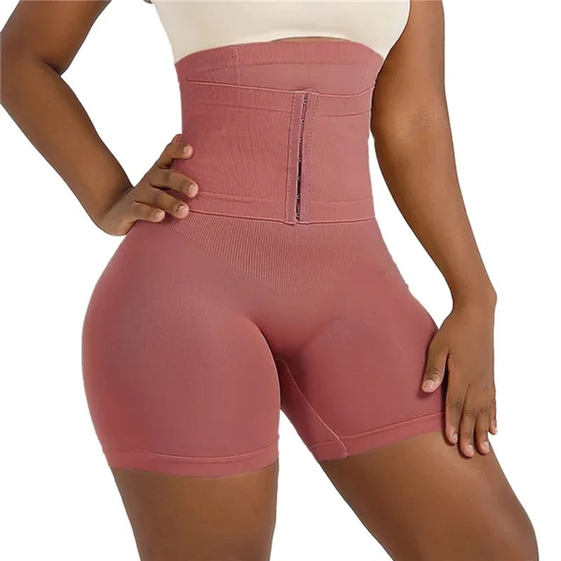 New Women Firm Tummy Control with Hook High Waist Trainer Body Shaper Butt Lifter Shapewear Panties Female Slimming Fajas Shorts