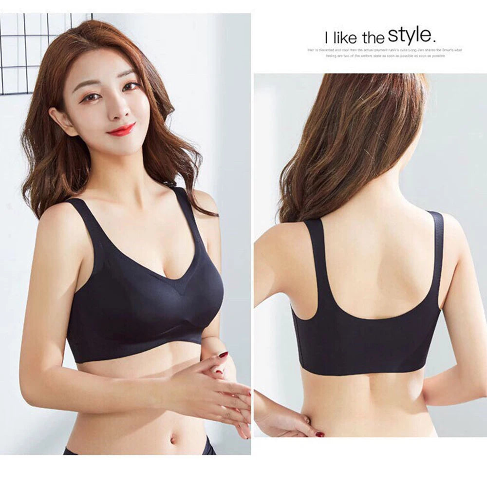 Underwear Women Bra Bras Breathable Sports Crop Tops Vest Underwear Yoga Gym Padded Bralette Running Seamless Bra