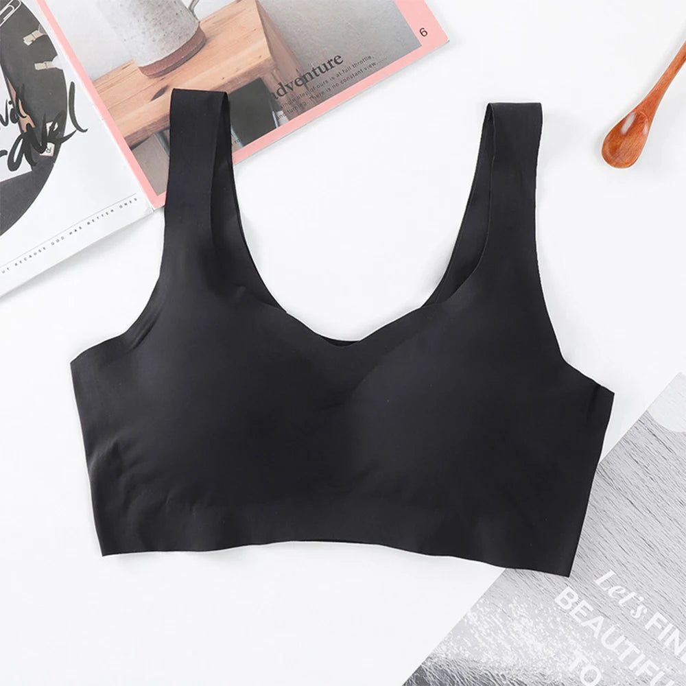 Underwear Women Bra Bras Breathable Sports Crop Tops Vest Underwear Yoga Gym Padded Bralette Running Seamless Bra