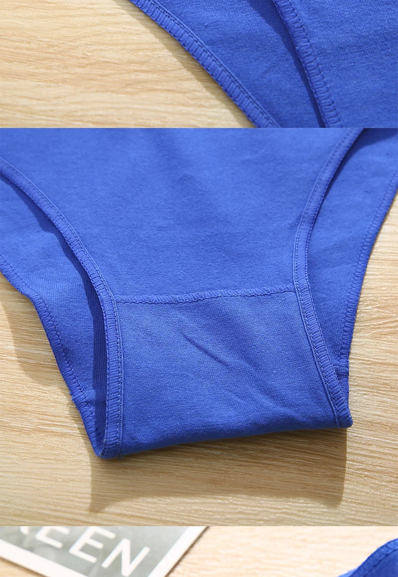 5PCS/Set M-XXL Panties Women Cotton Lingerie Woman Underwear Sexy Femme Underwear Girls Underpant Panty 7 Solid Colors
