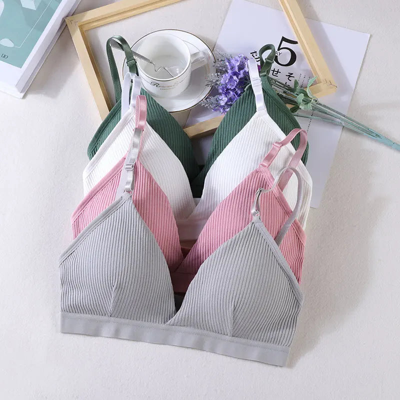 1/2 Pcs Women Sports Bras Triangle Cup Underwear Female Breathable Wrapped Tube Top Sexy Beauty Back Adjustable Sling Bra Vest