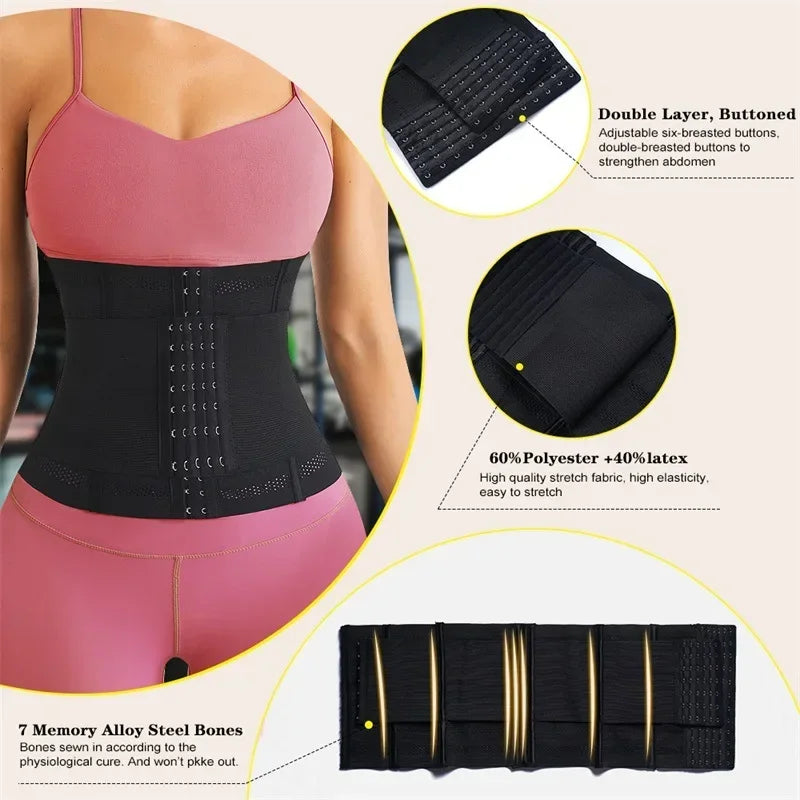 Waist Trainer for Women Body Shaper Tummy Control Slimming Sheath Flat Belly Reductive Shapewear Slim Corset Belts Summer
