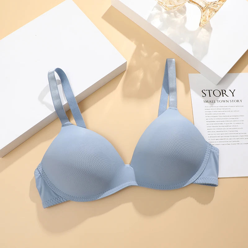 FONETOO Women Seamless Bra Sexy No Wire Push Up Underwear Girls Students Breathable Thin Bras Female's Bra Breathable Gathered