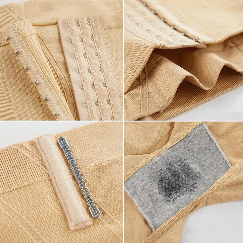 New Women Firm Tummy Control with Hook High Waist Trainer Body Shaper Butt Lifter Shapewear Panties Female Slimming Fajas Shorts