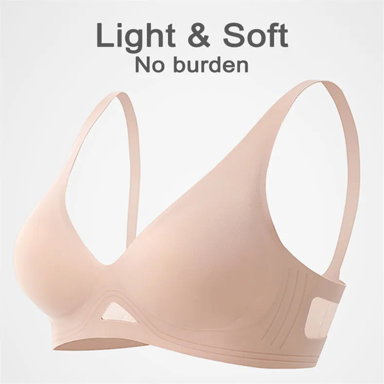 Wire Free Bra Brassieres Push Up Bralette Sexy Seamless Bras For Women Female Lingerie Woman Silky Underwear Intimate Sleepwear