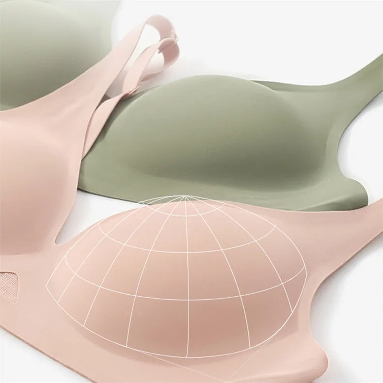 Wire Free Bra Brassieres Push Up Bralette Sexy Seamless Bras For Women Female Lingerie Woman Silky Underwear Intimate Sleepwear