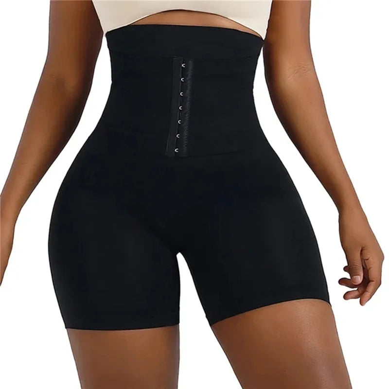 New Women Firm Tummy Control with Hook High Waist Trainer Body Shaper Butt Lifter Shapewear Panties Female Slimming Fajas Shorts