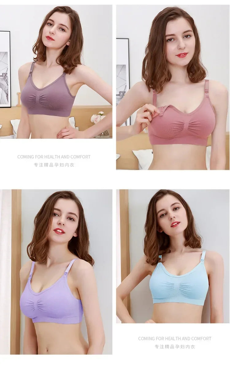 3PC/lot Maternity Nursing Bras Cotton Breastfeeding Pregnant Women Pregnancy Underwear Breast Feeding Bra Clothing Lactancia