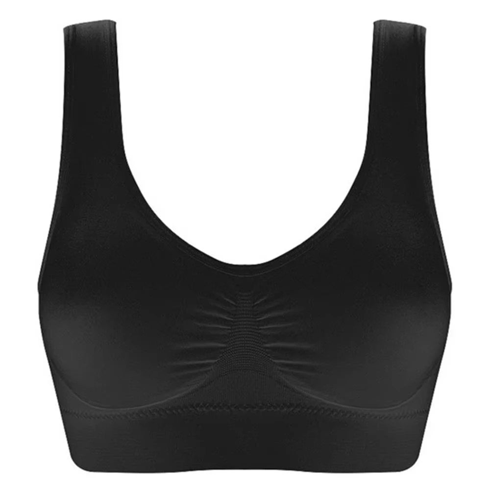 Women's Seamless Bra, Suspender, Tank Short Top, Solid Color, Sports Gym, Running, Fitness, Yoga