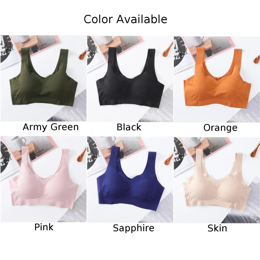 Underwear Women Bra Bras Breathable Sports Crop Tops Vest Underwear Yoga Gym Padded Bralette Running Seamless Bra