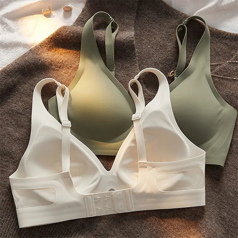 Wire Free Bra Brassieres Push Up Bralette Sexy Seamless Bras For Women Female Lingerie Woman Silky Underwear Intimate Sleepwear
