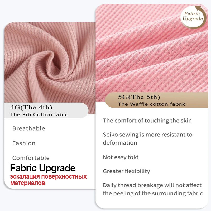 3PCS/Set G-string Panties Waffle Cotton Women's Underwear Sexy Panties Female Underpants Thong V-Waist Pantys Lingerie