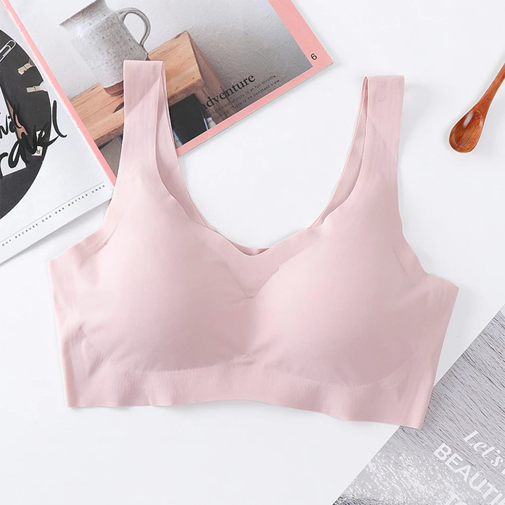 Underwear Women Bra Bras Breathable Sports Crop Tops Vest Underwear Yoga Gym Padded Bralette Running Seamless Bra