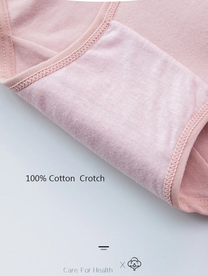 4Pcs High Waist Panties Women Breathable Cotton Underwear Plus Size M-5XL Girls Briefs Sexy Ladies Slimming Underpants
