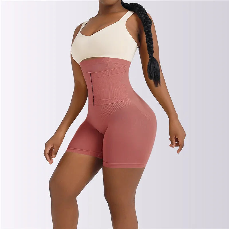 New Women Firm Tummy Control with Hook High Waist Trainer Body Shaper Butt Lifter Shapewear Panties Female Slimming Fajas Shorts