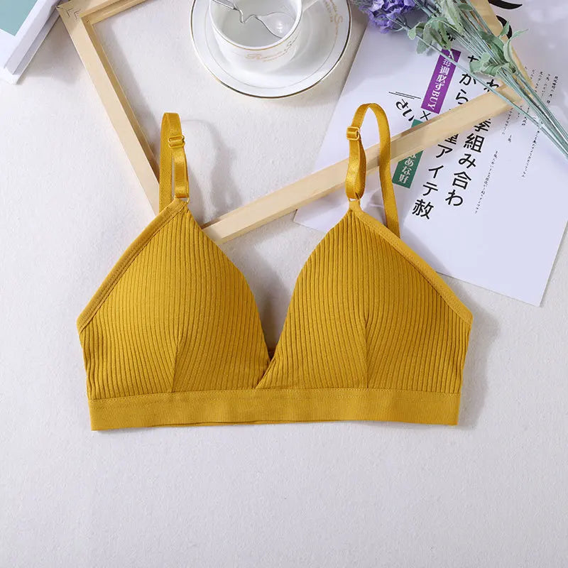 1/2 Pcs Women Sports Bras Triangle Cup Underwear Female Breathable Wrapped Tube Top Sexy Beauty Back Adjustable Sling Bra Vest