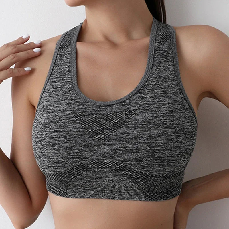 Women Sports Bra Top Push Up Fitness Yoga Bra Underwear Sport Tops For Women Breathable Running Vest Gym Wear