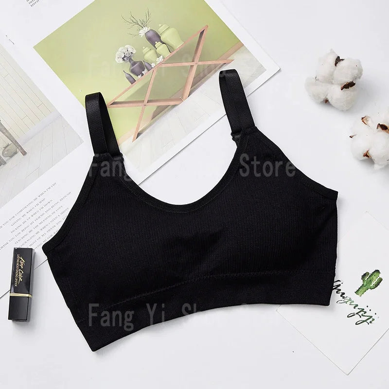 Women's seamless bra Full Cup Breathable bra Breathable comfort Sleep bra Running Fitness Sports bra Suspenders
